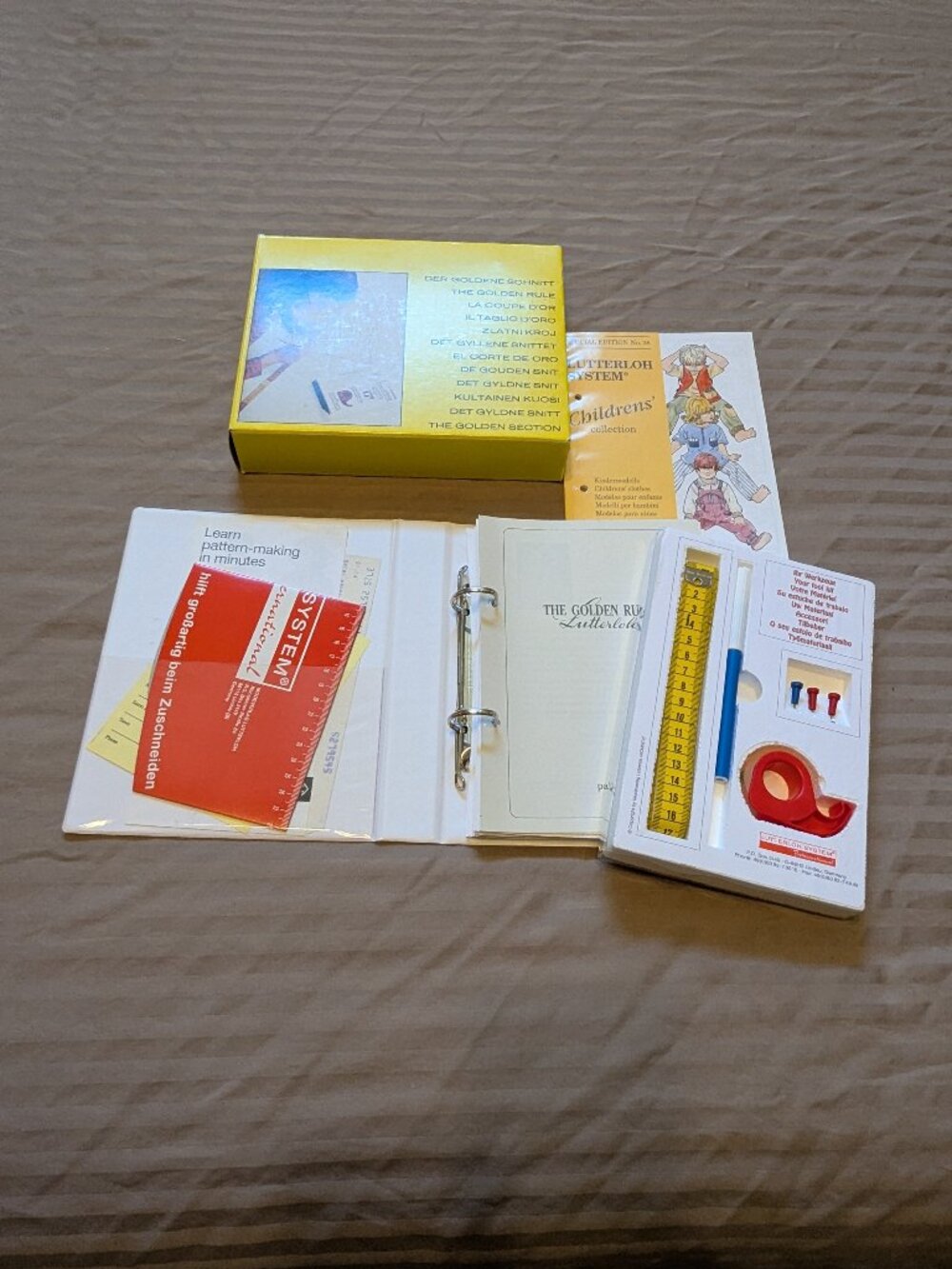 Vintage Lutterloh System International Golden Rule Sewing Pattern Making Kit